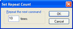 Text Hawk's Repeat Command Dialog